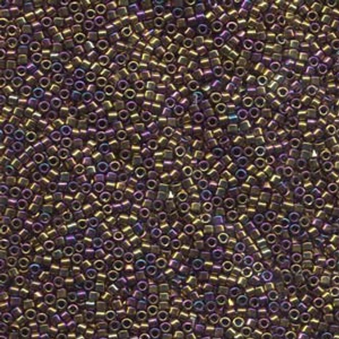 Hovedbilde Perler 29 - Metallic purple / gold iris