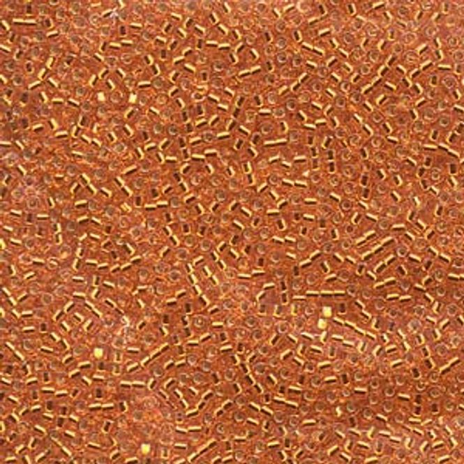 Hovedbilde Perler 45 - Silver lined orange
