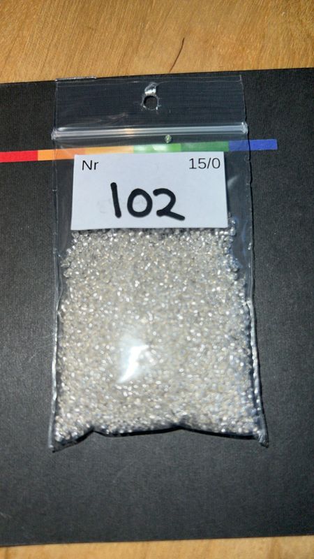 Mini 102 - Krystal / Blank med sølv på innsiden