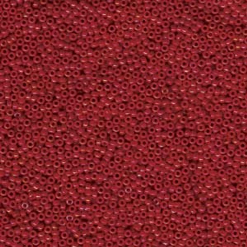 Mini 101 - Rød ugjennomsiktig med aurora boralis glans