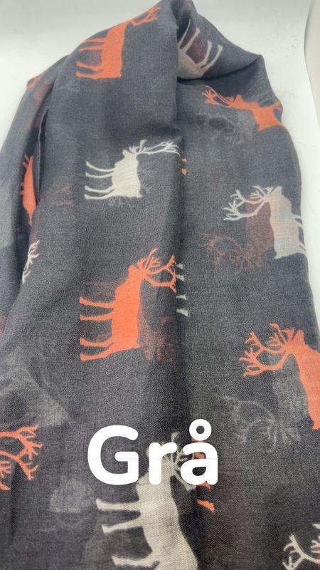 Skjerf m/ ulik mønster
