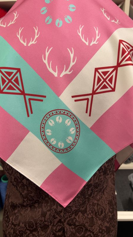 1 Lifjell silkesjal Rosa + sjal-ring